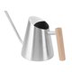 thumbnail image 2 of Watering Can with Long Spout Rustproof Stainless Steel Watering Pot with Wooden Handle for Garden Bonsai Indoor Outdoor Silver, 2 of 5