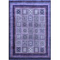 thumbnail image 1 of Tapis Moderne Abstrait Bleu Lavable en Machine, wshabs531blu, 1 of 4