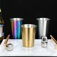 thumbnail image 4 of Promotions! Ins Industry Style 304 Stainless Steel Mug Spray Paint Beer Cup Cold Water Drinks Cup Household Office Use Gargle Cup Teacups, 4 of 6