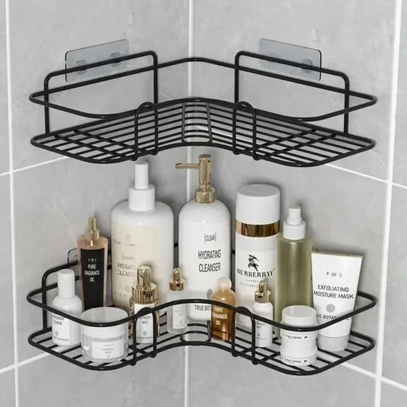 Storage Rack Iron Triangle Rack for Kitchen Bathroom Thickened Love Corner Rack Storage Rack DurableSalon Hairdressing Tools