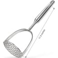 thumbnail image 2 of YBM Home Potato Masher and Vegetable Mashing Utensil Tool, Stainless Steel Hand Masher and Presser, 11.5" - 2411-3, 2 of 7