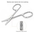 thumbnail image 2 of Facial Hair Scissors Small Scissors, Nose Hair Scissors Stainless Steel Rounded Tip Scissors for Eyebrows Nose Moustache Beard MJ-WB094, 2 of 9
