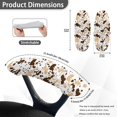 thumbnail image 3 of HELLHERO Cow Print Office Chair Armrest Covers Set of 2, Stretchable Armrest Slipcovers Office Chair, Removable Chairs Arm Rest Slipcovers Cover Pads, 3 of 7