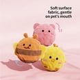 thumbnail image 6 of Spiky Plush Ball Dog Toy, Interactive Squeaky Jumping Design, Easter Toys, Soft Fabric Chew Toy for Small Medium and Large Dogs, Teething And Play Toy for Pet Entertainment, 2.6*2.2in, B, 6 of 6