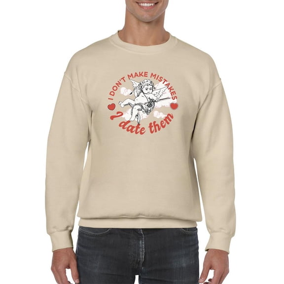 I Only Date Mistakes Sweatshirt Men -Smartprints Designs, Male Medium