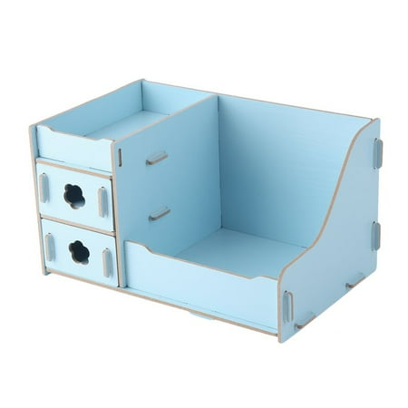 Hot Selling Wooden Drawer Type Cosmetic Storage Box Containing Rack Makeup Organizer