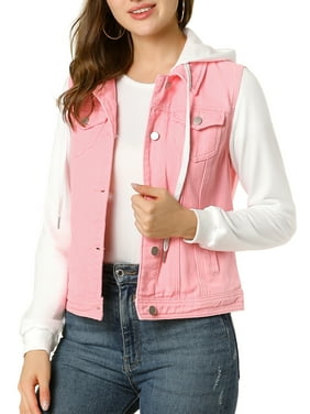 Womens Denim Jackets Pink Walmart Com