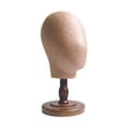 thumbnail image 3 of EHJRE Mannequin Head Hat Holder Multifunctional Styling Display Display Head Stand for Glasses Headdress Headphone Hats Brown, 3 of 8