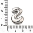 thumbnail image 3 of 304 Stainless Steel Pendants Letter Charm Anti-Tarnish Letter S 22.5x17x5mm Hole: 3.5x2.2mm, 3 of 3