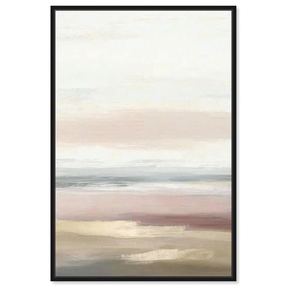 Dreamy Tones II Canvas Boho Abstract Art by Art Remedy, Black Frame, 10" x 15"