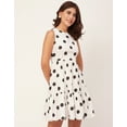 thumbnail image 3 of Moomaya Trendy Printed Cotton Sleeveless Tiered Dress - Stylish Summer Sundress, 3 of 9
