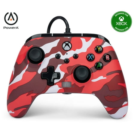 PowerA Enhanced Wired Controller for Xbox Series X|S - Red Camo