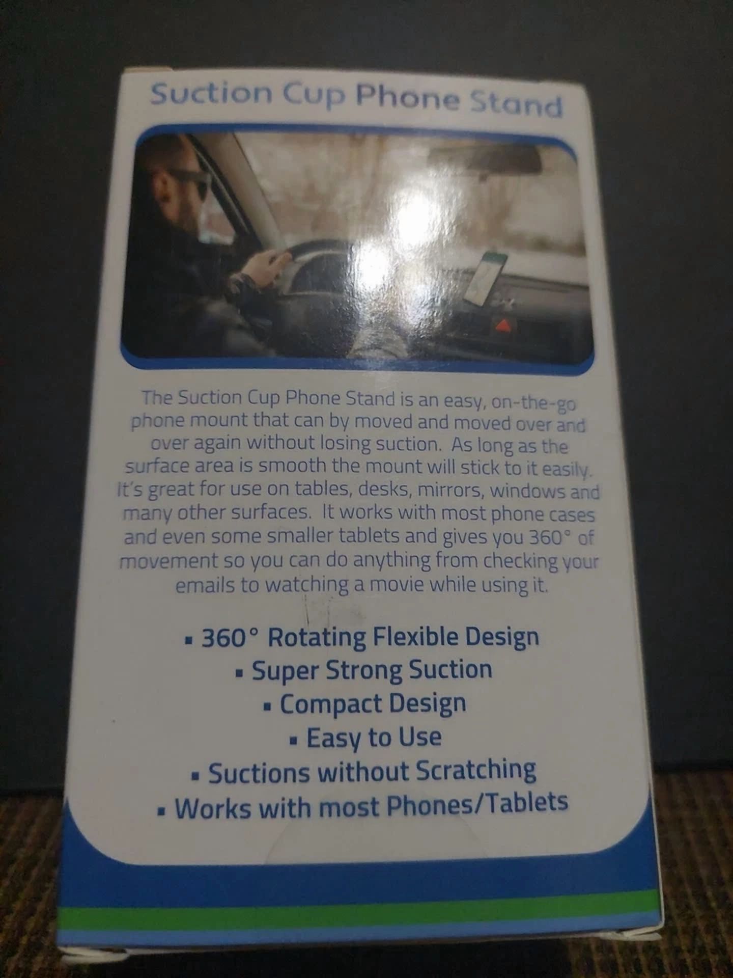 Smartpoint Suction Cup Phone Stand, Car Mount, Phone/Tablet Stand