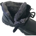 thumbnail image 3 of Men's Winter Boots Ankle Faux Fur Full Lined Lace up Side Zipper Shoes, 3 of 6