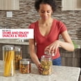 thumbnail image 6 of Home Basics Canister Set, Glass, 4 Pieces, 6 of 8