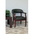 thumbnail image 5 of Boss Office Products Ivy League Faux Leather Executive Mobile Guest Chair in Black, 5 of 8