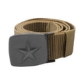 thumbnail image 4 of Babomareon Nylon Mens Belt Adjustable Casual Outdoor Woven Belt with Metal Star Buckle, 4 of 10
