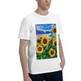 thumbnail image 2 of Bingfone Landscape With Sunflowers Men'S Loose Fit Short-Sleeve Pocket T-Shirt, 2 of 7