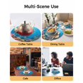 thumbnail image 2 of 15 Inch Round Placemats Set of 4, Funny Diving Pig Non Slip Heat Insulation PP Table Mats, Ocean Sea Coastal Coral Fish Marine Life Washable Place Mats for Kitchen Dining Party Table Decor, 2 of 7
