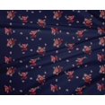 thumbnail image 4 of oneOone Polyester Lycra Tissu Feuilles et Fleurs Imprimé Floral par la Cour 56 Pouces de Large, 4 of 4