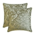 thumbnail image 3 of The HomeCentric Decorative Throw Pillow cover Silver 18"x18" (45x45 cm) Burnout Velvet Damask Pillow Case, Damask Modern Style - Damask Frost, 3 of 4