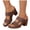 Coffee, variant on Women's Open Toe Block Heel Sandals Fashion Studded Party Dress Shoes Lightweight Non Slip Walking Slides Brown Size 8.5