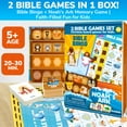 thumbnail image 4 of Quokka Bible Board Games for Kids 4-6 - Bingo, Trivia - Noah's Ark Toy, 4 of 7