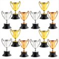 thumbnail image 1 of Plastic trophies, toy gold, silver and bronze trophies, 1 of 5