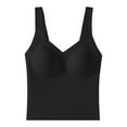 thumbnail image 1 of VKOYWKM Womens Tank Tops with Shelf Bra Slim Fit Sleeveless Tops Solid Color Base Layer Cami Tops Comfy Lightweight Summer Tank Tops, 1 of 2
