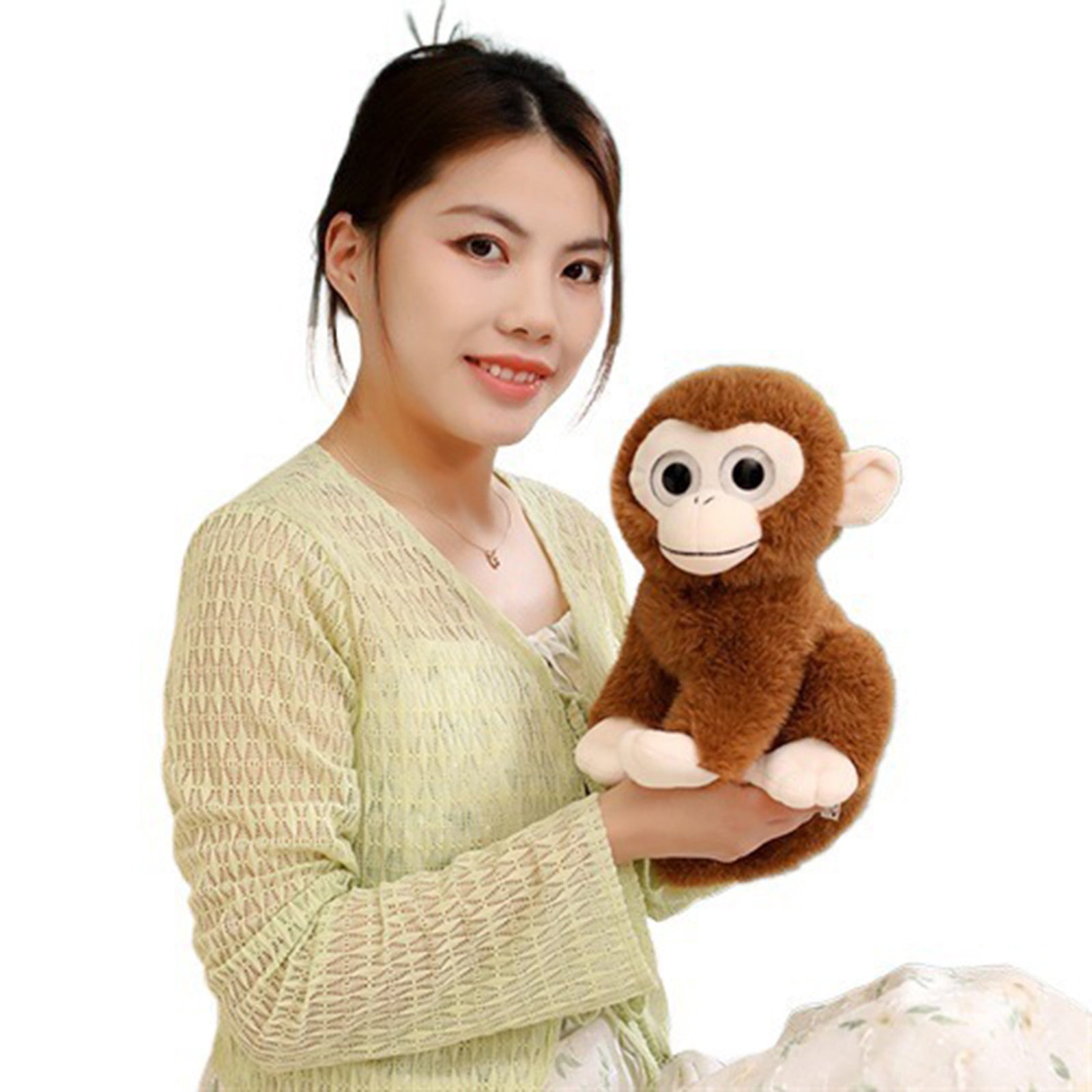 Punch Monkey Stuffed Animal Plush Toys 10in Panchi-kun Punch Japanese Macaque Monkey Stuffed Animal Plushie Toy Birthday Gifts(Style-d)