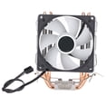 thumbnail image 4 of Ventiladores de refrigeración de CPU de computadora RGB 90 mm 3 pines 4 tubos de calor Operación silenciosa Plug and Play Ventilador de CPU Ventilador único, 4 of 10