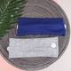 thumbnail image 5 of EeaseMX 2 diademas de moda con botones para el cuidado de las orejas, pañuelo para la cabeza, mascarilla, diadema deportiva, diadema multifuncional para fitness para mujer (azul zafiro y gris), 5 of 7