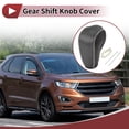 thumbnail image 2 of Cubierta de pomo de cambio de marchas Unique Bargains, protector de manija de cambio para Ford Edge 2011-2014, cuero sintético beige, 2 of 6