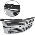 thumbnail image 3 of SHZAITOR Chrome Front Upper Grille Replacement for Tahoe Suburban LTZ 2015-2020, 3 of 5