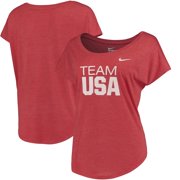 Team USA Nike Women's Signal Tri-Blend T-Shirt - Red