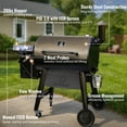 thumbnail image 3 of Z GRILLS Backyard Warrior 697 sq.in 8-in-1 Wood Pellet Grill Smoker with PID V3.0 Technology, LCD Screen, Meat Probes and Rain Cover, 3 of 22