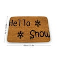 thumbnail image 2 of HELLO SNOW DOORMAT Hello Snow Mat Snow Doormat, Snow Gift Mat Happy Winter Options Printed in U.S.A ,Indoor Doormat,Front Back Door Mat 16”x24”, 2 of 7