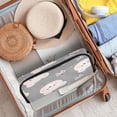 thumbnail image 4 of Hair Tools Storage with Heat Resistant Mat- Gray Bear Printed Curling Iron Travel Bag/Flat Iron Case for Women, 4 of 8