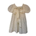 thumbnail image 4 of LOVZFMLL Robe d'Été à Manches Bouffantes à Lacets pour Filles, Enfants Moyens et Grands, 4 of 9