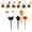 6pc, variant on FURNIX Spooky Halloween Food Picks,Plastic Halloween Picks Halloween Cupcake Toothpicks Cocktail Picks,Pumpkin Fruit Picks Cocktail,Skewers Sticks For Appetizers Birthday Party Favors
