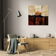 thumbnail image 3 of Yehan Wang 26x26 Gallery Wrapped Canvas Wall Art Titled - Red Ground, 3 of 4