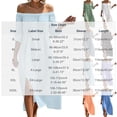thumbnail image 3 of Atogsazn Women's Summer Off Shoulder Maxi Dress Casual Flowy Short Sleeve Side Split Dresses Loose Fit Sundress Green XXL Fashion, 3 of 7