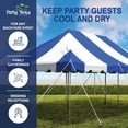 thumbnail image 5 of Party Tents Direct Weekender Pole Tent Party Canopy, 20x30 Blue and White, 5 of 8
