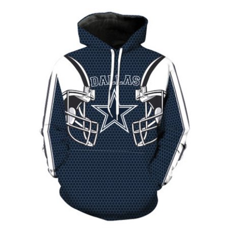 Dallas Cowboys Print Long Sleeve Sport Hoodie Sweatshirt Fashion Jumper ...