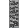 thumbnail image 2 of Unique Loom Outdoor Modern Collection Area Rug - Mod (2' x 6' 1" Runner Black and White), 2 of 6