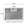 thumbnail image 4 of Cooker Hood Filters Metal Mesh Extractor Ventilation Aluminium Aspirator Vent Filter Cooker Hood Grease Filter 181x503x9mm, 4 of 6