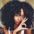 thumbnail image 1 of Pelo corto negro africano, pelo ondulado, pelo rizado pequeño, pelo esponjoso, peluca de pelo de fibra química ZefeiWu 8390615040747, 1 of 1