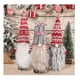 thumbnail image 5 of fundas para botellas de vino de gnomo navideño, paquete de 4 adornos para botellas de vino de gnomos suecos hechos a mano, decoraciones decorativas de Navidad de felpa escandinava de Papá Noel, decora, 5 of 5