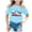 Z01-Blue, variant on LRen Girls Easter Shirts Size 7/8 Cartoon Rabbit Short Sleeve T-Shirt Cute Happy Easter Vacation Tops Children's Shirts