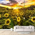 thumbnail image 2 of IDEA4WALL 4pcs Floral Peel and Stick Wallpaper Removable Wall Murals Large Wall Stickers for Home Decoration, 66"x24", 2 of 4